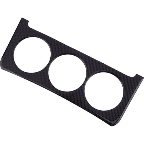 21.8x9 cm Carbon Fiber Car Interior Console Switch Trim Sticker Cover Moulding Fit for Nissan 350Z 2006 2007 2008 2009