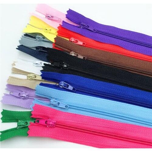 CNCRAFT 45pcs mix Nylon Coil Zippers Tailor Sewing (6-24 Inch)(15-60 cm) inch for choice (Color U PICK)