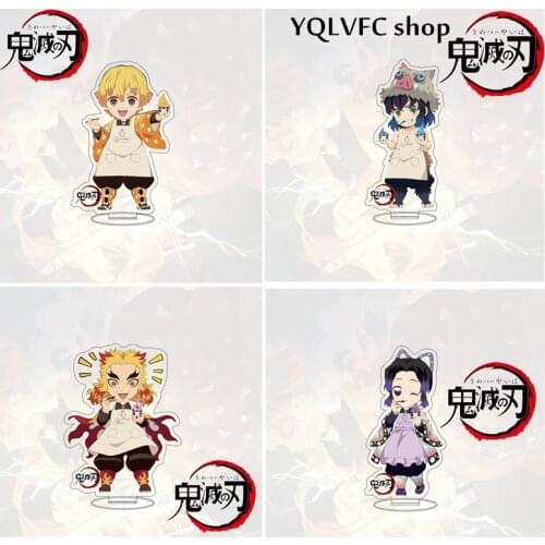 Anime Demon Slayer Kimetsu No Yaiba Kamado Tanjirou Nezuko Kanawo Zenitsu Inosuke Giyuu Acrylic Stand Figure Model Toy Fans Prop