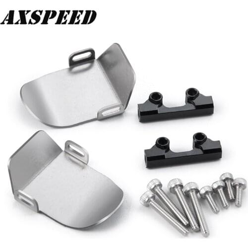 AXSPEED RC Car Stainless Steel Axle Protector Plate for for 1/24 Axial SCX24 90081 Upgrade Parts