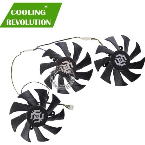 Free Shipping 3pcs/Lot 4Pin 87mm VGA Fan For ZOTAC GTX1070-8GD5 X-Gaming OC Graphics Card Cooling Fan