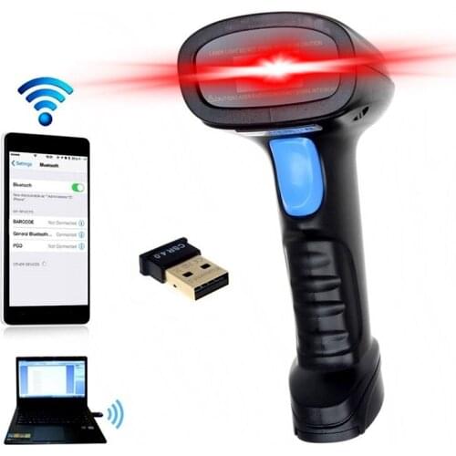 YK-BW3 Bluetooth Wireless 1D Laser Barcode Scanner For IOS Android Windows High Speed USB Interface 1D Code Scanner Reader
