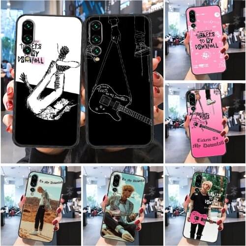 MGK Machine Gun kelly Phone case For Huawei Honor 6 7 8 9 10 10i 20 A C X Lite Pro Play Frosted black art cover 3D funda