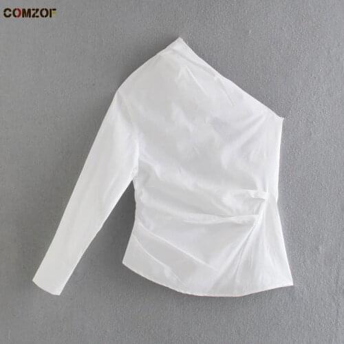 Блузки с открытыми плечами COMZOF China At AliExpress