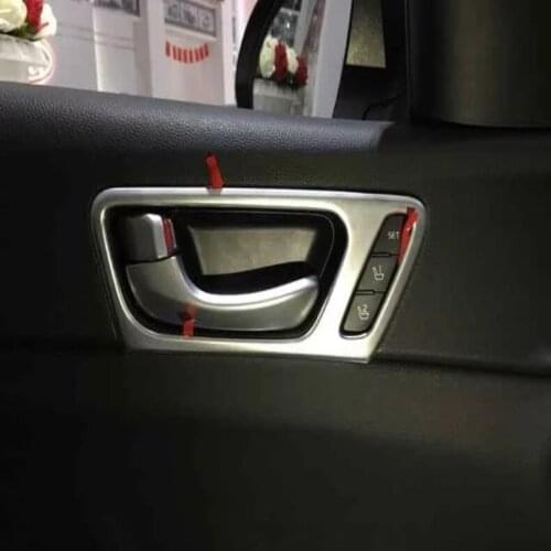 For Kia Optima K5 2016 2017 2018 High Equipped Model Inner Door Handle Bowl Cover Interior Decoration Trim ABS Chrome