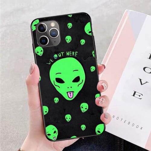 For iPhone We Out Here Soft TPU Border Apple iPhone Case