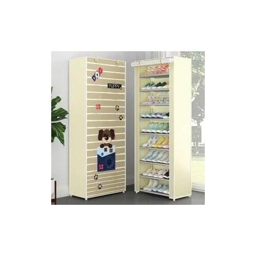10 layer Simple Shoe Cabinet DIY Assembled Space-saving Shoe Organizer Shelf Home Storage Closet Shoes Rack Blind box