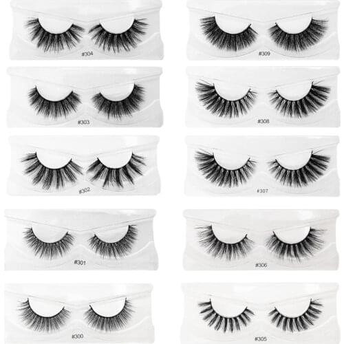 Lashes Soft Eyelash Extension Makeup Kit 2pcs Imitation Mink False Eyelashes Natural Volume Makeup for Eyelash Extension