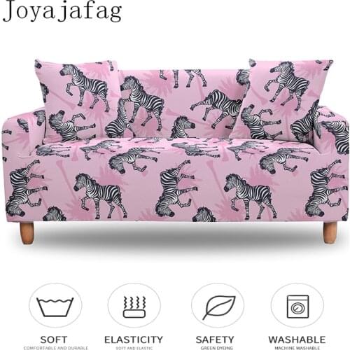 Cartoon Animal Elastic Sofa Covers For Living Room 1/2/3/4 Seater Stretch Couch Cover Washable Dust-proof Slipcover