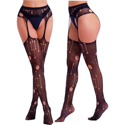 Sexy Stockings Crotchless Sexy Body Black Fishnet Temptation Hot Foot Fetish Tights Hollow Out Pantyhose Sexy Lingerie Stockings