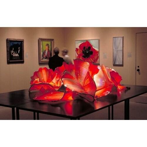 Stylish Glass Mounted Wall Lamp Light Hand blown wall plate decorative art glass