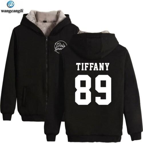 KPOP SNSD Girls Generation winter hoodie fleece warm Jacket thicken coat long sleeve zipper hoodies sweatshirt men women clothes
