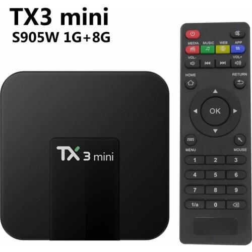 TX3 Mini Android Set Top Box HDMI-compatible HD TV Box Mart TV Box S905W 2GB 16GB /1GB 8GB WiFi Media Player+ Remote Control