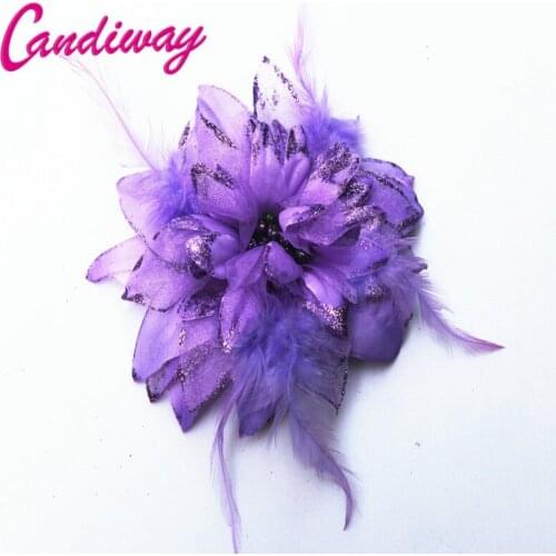New Arrival Purple Headwear Flower Women Hair Clip Fashion Cute Hairpins Hair Clip For Girl Hair Headdress Accessories 1pcs