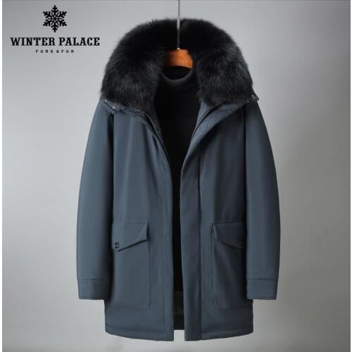 WINTER PALACE 2020 New Winter Mens Down Jacket Plus Size Winter Jackets Fashion Male Outerwear Brand Clothing Down coat 2098