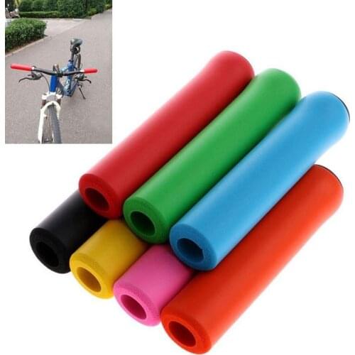 1 pair Bicycle New Silicone Material Set Ultra-light Sleeve Non-slip Sleeve Super Absorption Silicone Shock Silicone Soft