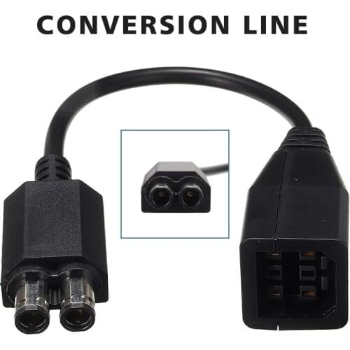 1 Pcs Converter Line Cable For Xbox 360 to Slim Host Power Adapter Accssories Portable AC Adapter Converter Cord Lead 35 cm