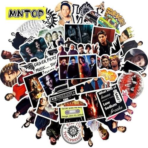 10/30/50Pcs/set Cartoon American Popular TV Series Supernatural Waterproof Stickers For Luggage Snowboard Motorcycle Scrapbook