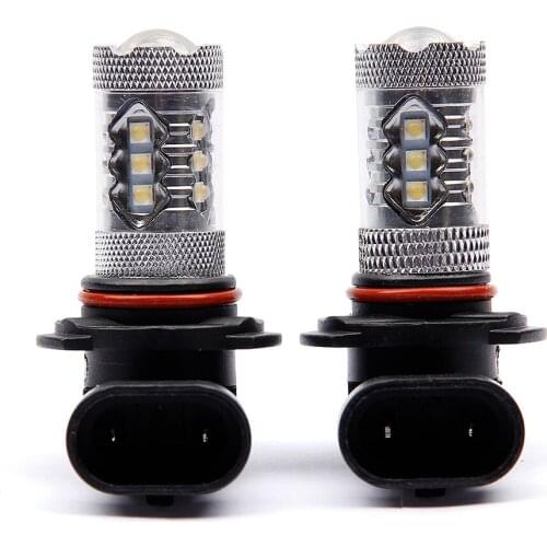 2Pcs 80W CREE Chips 1156 1157 3156 3157 7440 7443 9005 9006 SMD COB led bulb 12V 6500K Led Fog Lights Bulbs Brake Rear Light