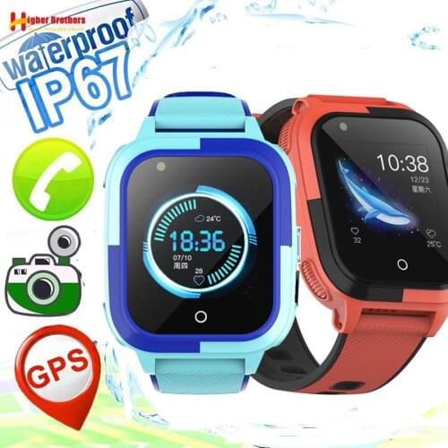 2020 New IP67 Waterproof Smart 4G Remote Camera GPS WI-FI Kids Students Wristwatch SOS Video Call Monitor Tracker Location Watch