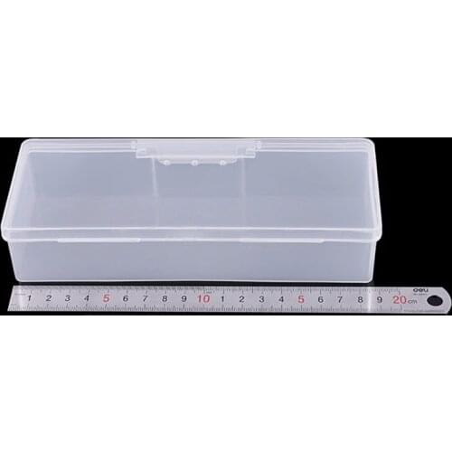 2021 New New Transparent Empty Nail Storage Box Manicure Tools Organizer Case Holder