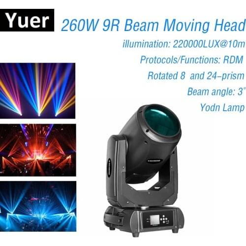 260W 9R Lyre Moving Head Light Beam Spot Stage Light Party Light Dj Stage Light Night Club Control Dj Professional Light Effct