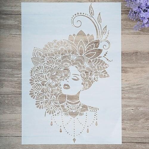 A4 A3 A2 Size DIY Craft Beauty Stencil For Wall Painting Scrapbooking Stamping Album Decorative Embossing Paper Card