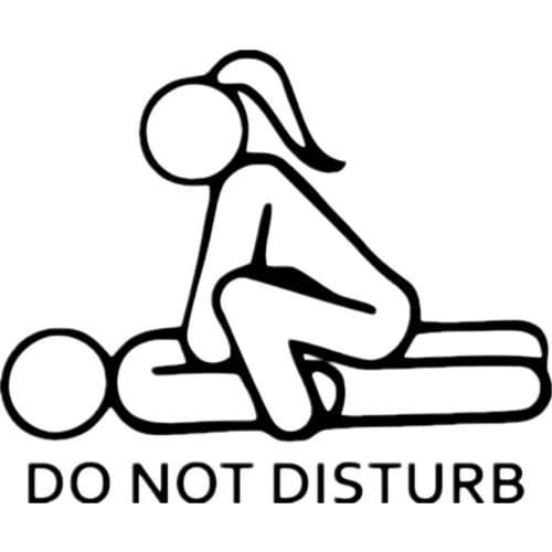 Car Stickers Funny Do Not Disturb Sexy Decoration Fashion Pvc Rear Windshield Sunscreen Moisture-proof Waterproof Decals