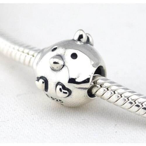 Chicken Silver Charm Authentic 925 Sterling Silver DIY Beads Fits European Pandora Bracelet & Bangle Women Jewelry Wholesale