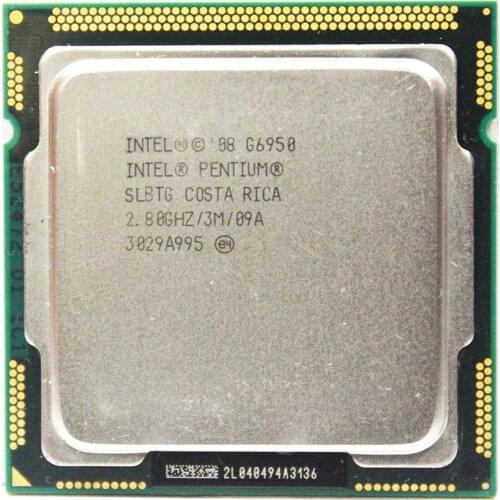 Original Intel Pentium Dual-Core G6950 Processor 2.8GHz 3MB Cache LGA1156 73W Desktop CPU
