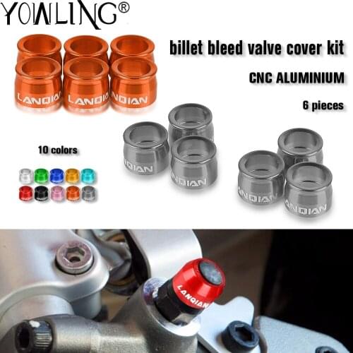 For Supermoto 990 SMR SMT 990SMR 990SMT 2009 2010 2011 2012 Motorcycle Accessories ALUMINIUM Billet Bleed Valve Cover Kit Guard