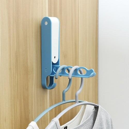 Indoor Self Adhesive Laundry Hanger Drying Rotatable Hook Stand Home Organizer Portable Wall Stick Clothes Hanger Storage Rack