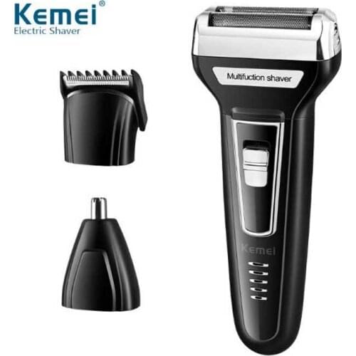 Kemei electric Shaver KM-6559 3 in 1 electric hair clipper nose trimmer shaver razor beard trimmer dry battery