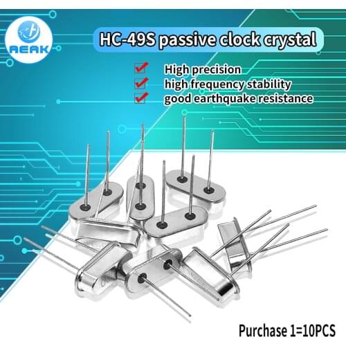 HC-49S Crystal Oscillator electronic Kit resonator ceramic quartz resonator hc-49 11.0592 Mhz 12MHz 4 6 8 12 20 Mhz 11.0592M
