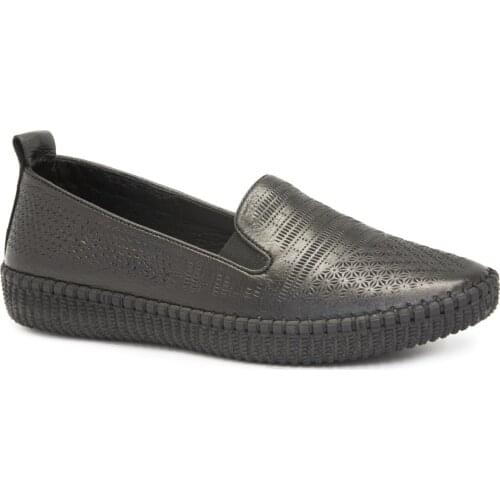 Gedikpasalı Ppt 7232 Black 2021 Women 'S Elevator Ballerina Shoes Real Cow Leather Casual Sneakers Bağsız Breathable Comfortable Use