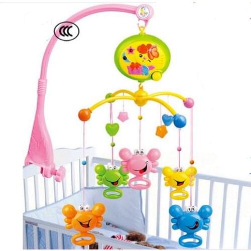 Hot Sale Baby Rattles In The Crib Baby Toys Spin Musical Baby Mobile Musical Bed Bell With 20 Music For 0-12 Months Best Gift