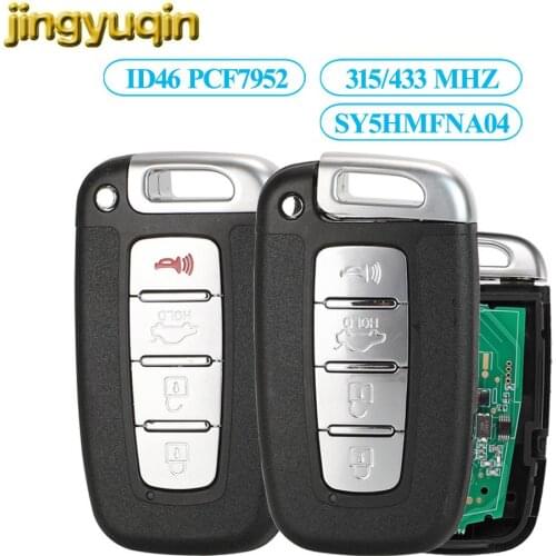 Jingyuqin Remote Key 433MHZ ID46 For Kia Rio Forte Soul Borrego Sorento Optima Hyundai I30 IX35 Sonata Genesis Equus Veloster