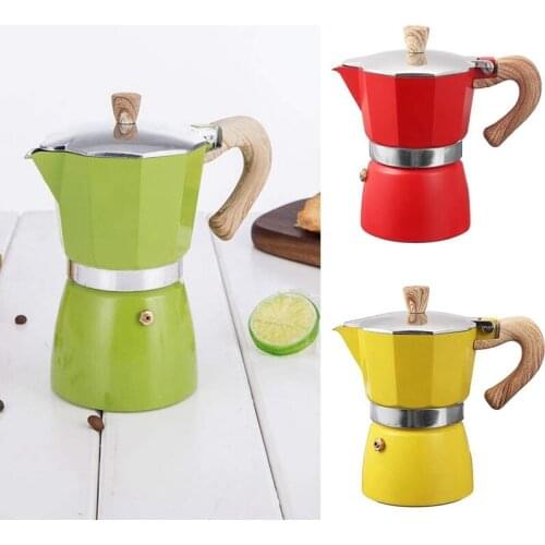 New Aluminum Italian Moka Espresso Coffee Machine Filter Stove Pot 3 Cups