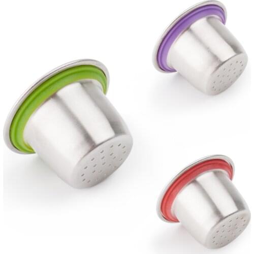 STAINLESS STEEL Metal Capsule Compatible Nespresso Machine Refillable Reusable smooth capsule 1pcs