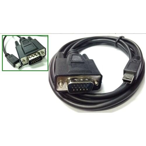 Mini USB Male 5 pin To VGA D-SUB 15 pins Male Adapter Cable For Mobile DVD EVD 1.5m