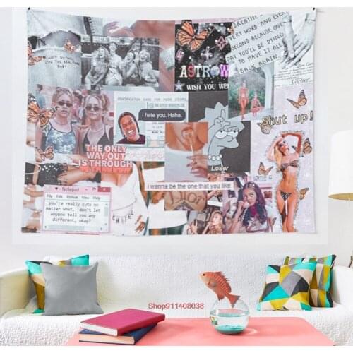 I WANNA BE THE ONE tapestry Coverlet Curtain Blanket Bedding Sheet Towel Throw Window Curtain Tapestries