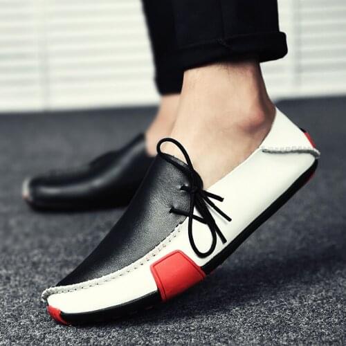 Men Casual Shoes Fashion Men Shoes Leather Men Loafers Moccasins Slip On Mens Flats Male Driving Shoes Big Size