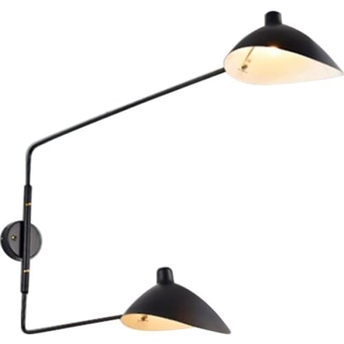 Nordic Rocker Wall Lamp Industrial Vintage Bedroom wall reading lamp Living Room Decor Lighting LED Rotatable Adjustment lamps