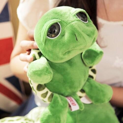 OCDAY 20cm Stuffed Turtle Soft Plush Animal Dolls Cute Big Eyes Turtle Stuffed Toys Doll for Kids Children Baby Gift New Sale