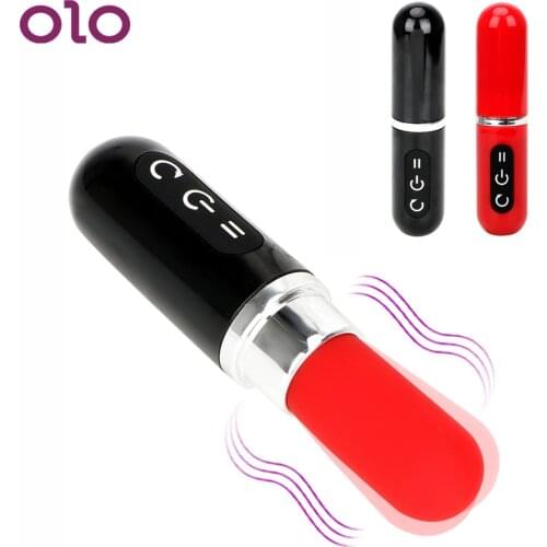 OLO 12 Frequencies G Spot Mini Lipstick Vibrator Bullet Vibrating Clitoral Stimulator Vibrators Waterproof Sex Toy For Women