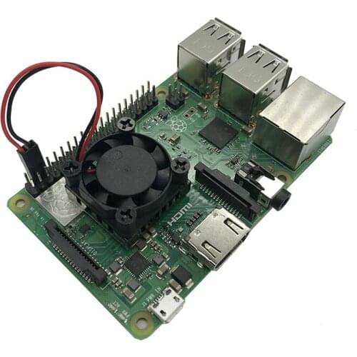 Raspberry Pie 3B Fan heatsink Suite module with blue heatsink sticker 25*25*13mm