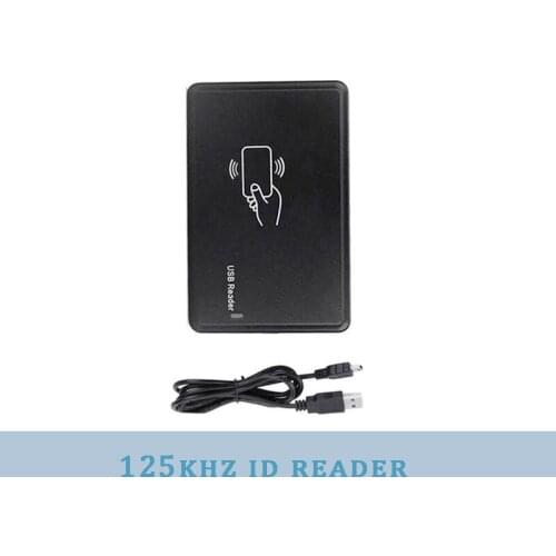 New ID RFID Reader 125KHz ID Card Portable USB Free Drive Only Reader Key Fobs ID EM4100 Tag Use With Mobile Phones