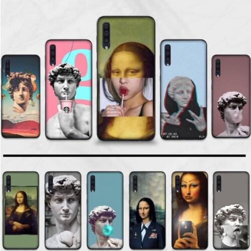 Medusa Art David Statue aesthetic Luxury Phone Case For Samsung A20 A30 30s A40 A7 2018 J2 J7 prime J4 Plus S5 Note 9 10 Plus