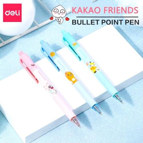 Deli Cute Pen 36pcs Korean Kakao Friends Stationery Pens Set Kawaii School Supplies Cartoon Peach Pen Student Gift Office Items