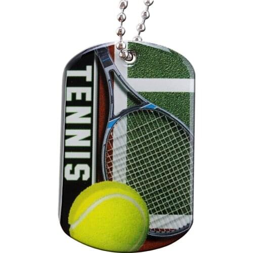 With chain printed dog tag cheap electroplating glue dog tag